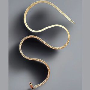 Italian Gold Serpentine Necklace